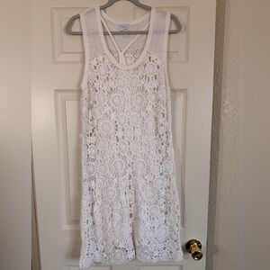 Calypso Hand Crocheted Sleeveless Dress Slip Underneath Women’s Size 1 Small